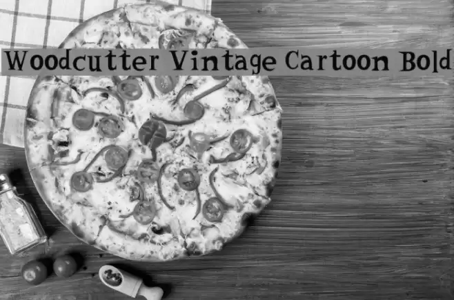 Woodcutter Vintage Cartoon Bold フォント examples