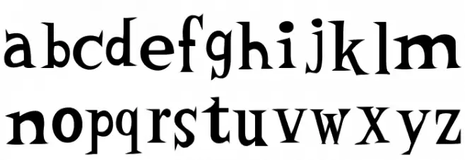 Woodcutter Vintage Cartoon Bold フォント 小文字