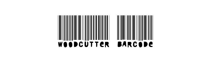 Woodcutter barcode  नि: शुल्क फ़ॉन्ट्स डाउनलोड