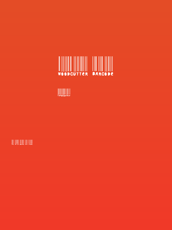 Woodcutter barcode Poster