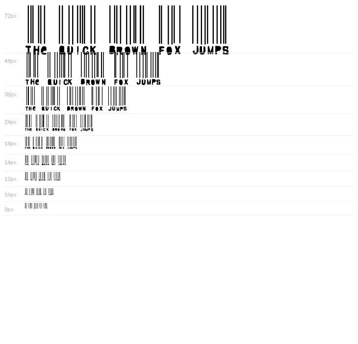 Woodcutter barcode Waterfall