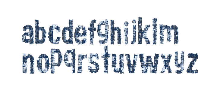 Woodcutter cloth Lowercase