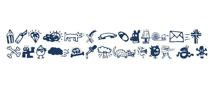 Woodcutter rare drawings Lowercase