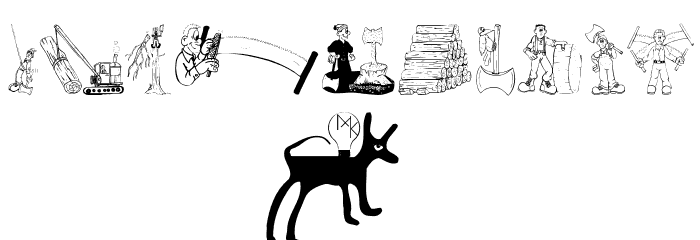 Woodcutter Font OTHER CHARS