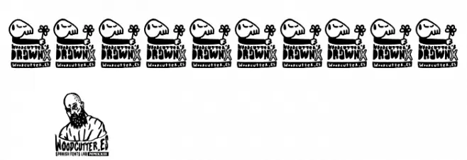 Woodcutter's DrawnX Schriftart Anderer Schreiben