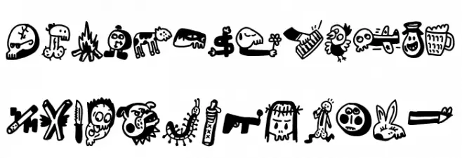 Woodcutter's DrawnX Schriftart Groß