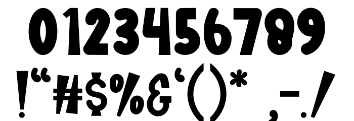 Wooden House Font OTHER CHARS