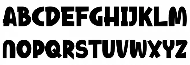 Wooden House Font UPPERCASE