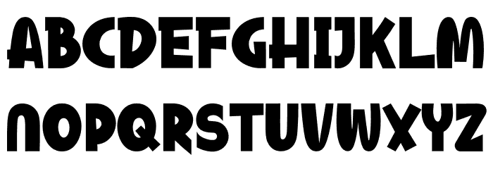 Wooden House Font LOWERCASE