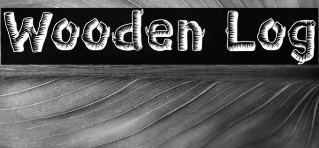 Wooden Log Font examples