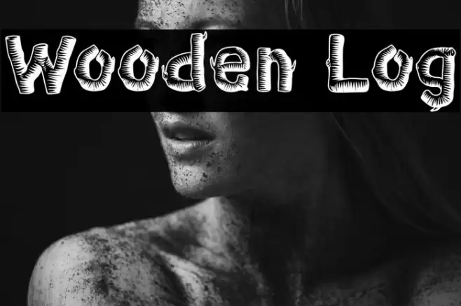 Wooden Log Font examples