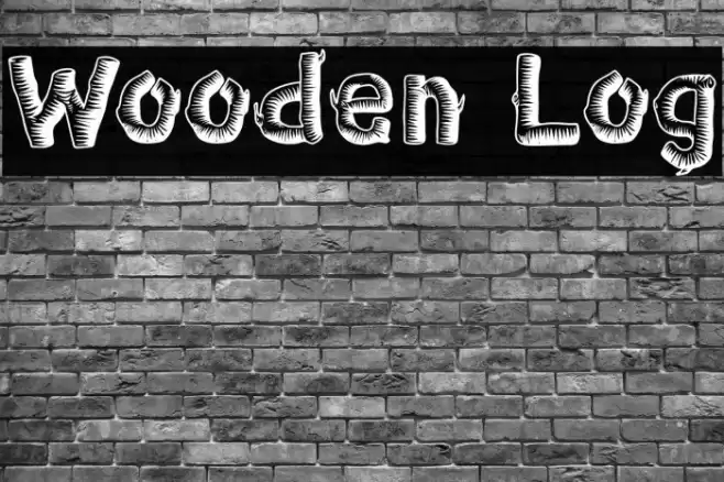 Wooden Log Font examples