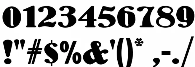 Wooden Nickel NF Font OTHER CHARS