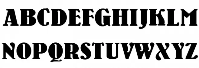 Wooden Nickel NF Font UPPERCASE