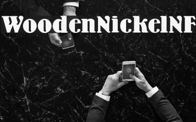Wooden Nickel NF Font examples