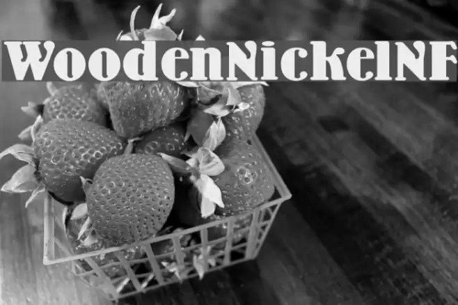 Wooden Nickel NF Font examples