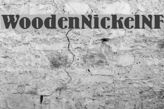 Wooden Nickel NF Font examples