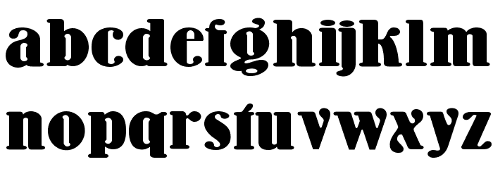 Wooden Nickel NF Font LOWERCASE
