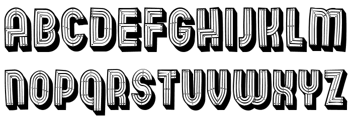 Wooden Planks Bold Font OTHER CHARS