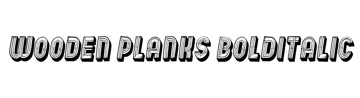 Wooden Planks BoldItalic  नि: शुल्क फ़ॉन्ट्स डाउनलोड
