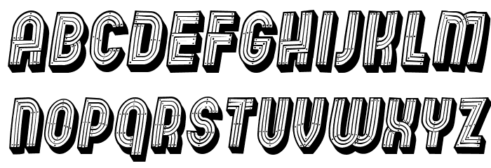 Wooden Planks BoldItalic Font LOWERCASE