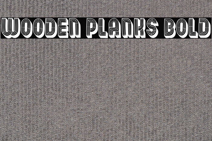 Wooden Planks Bold Example 1