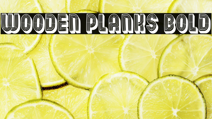 Wooden Planks Bold Example 3