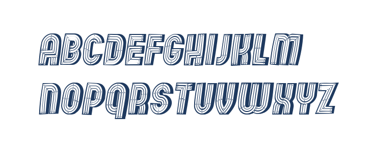 Wooden Planks Italic Lowercase