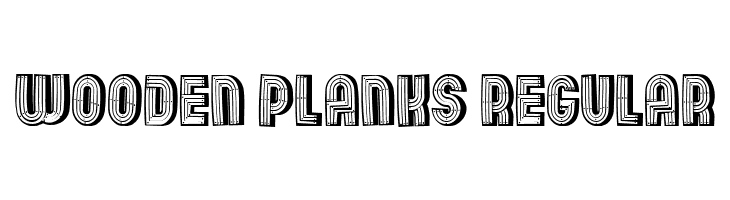 Wooden Planks Regular  免费字体下载