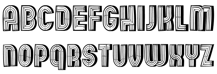 Wooden Planks Regular Font OTHER CHARS