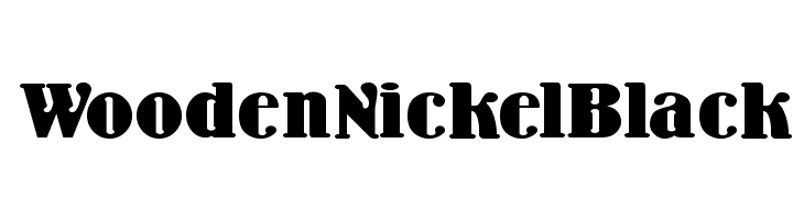 WoodenNickelBlack  les polices de caractères gratuit tlcharger