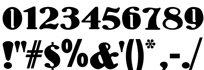 WoodenNickelBlack Font OTHER CHARS