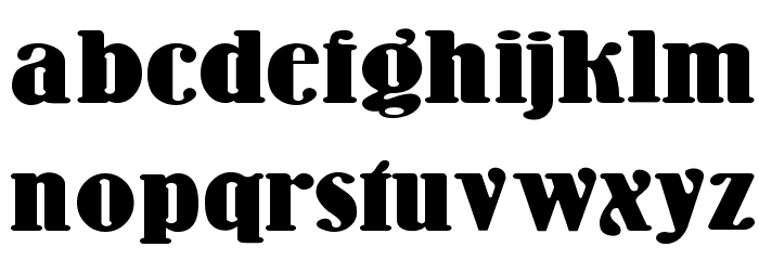 WoodenNickelBlack Font LOWERCASE