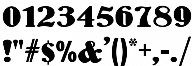 WoodenNickelNF Font OTHER CHARS