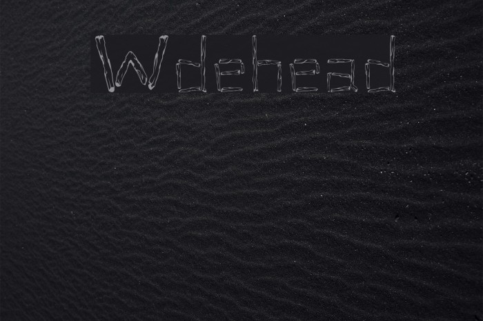 Woodenhead Font examples