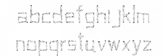 Woodenhead خط أحرف صغيرة