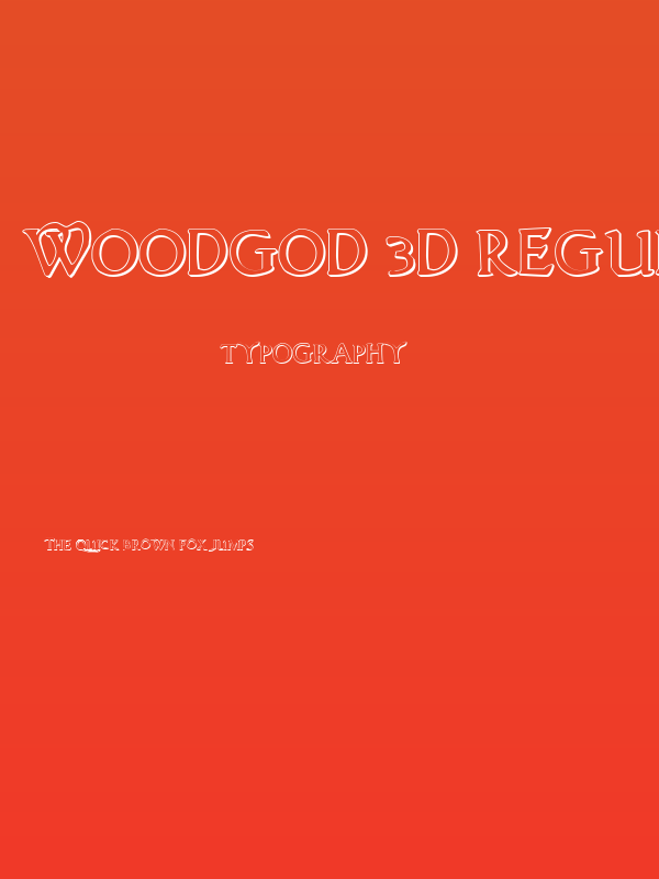 Woodgod 3D Regular Poster