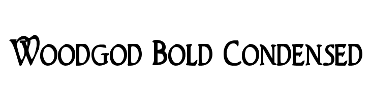 Woodgod Bold Condensed Font