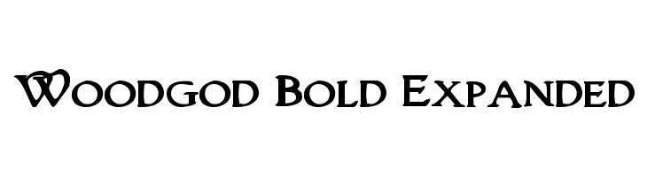 Woodgod Bold Expanded  नि: शुल्क फ़ॉन्ट्स डाउनलोड