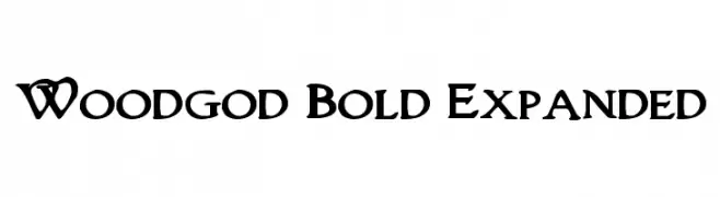 Woodgod Bold Expanded  Frei Schriftart Herunterladen
