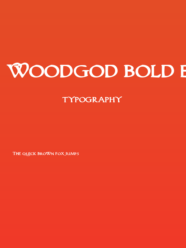 Woodgod Bold Expanded Poster