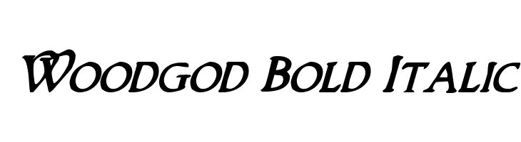 Woodgod Bold Italic  Free Fonts Download