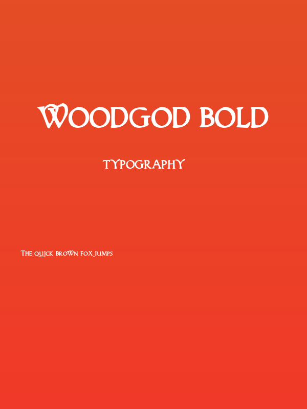Woodgod Bold Poster