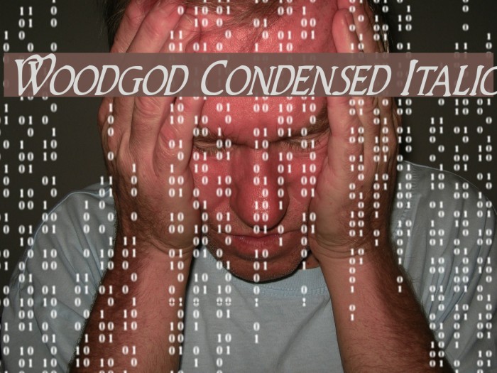 Woodgod Condensed Italic Example 2