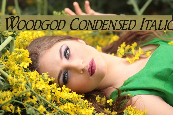 Woodgod Condensed Italic Example 3