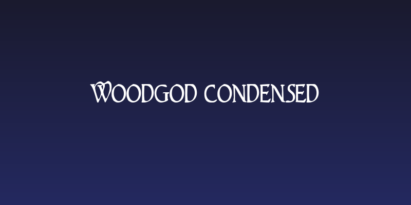 Woodgod Condensed Social Header