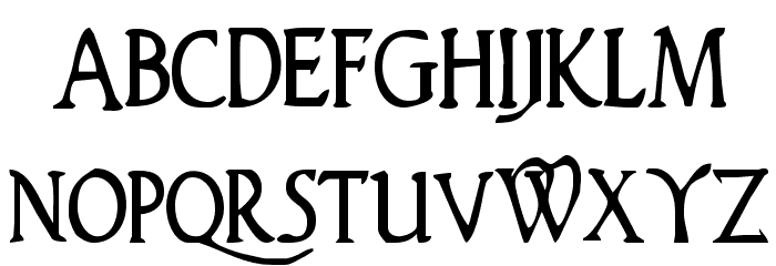 Woodgod Condensed Font LOWERCASE