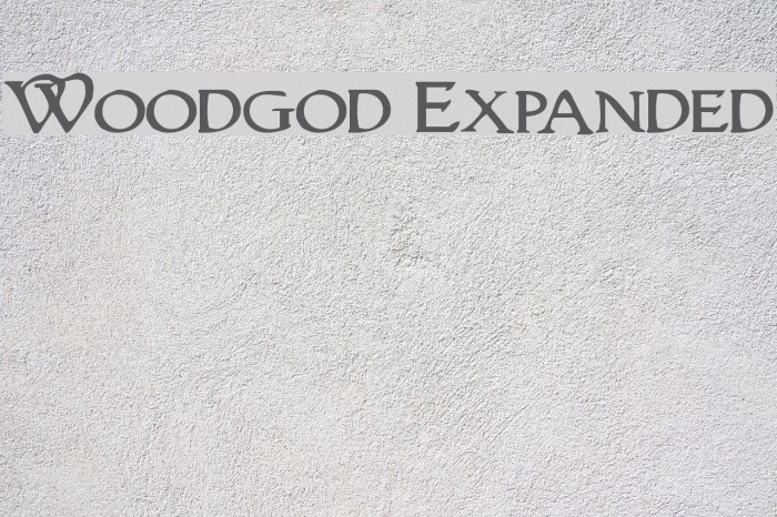 Woodgod Expanded Font examples