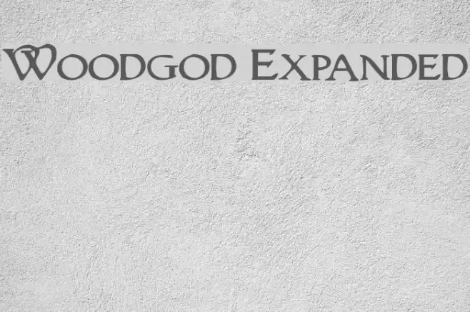 Woodgod Expanded Font examples