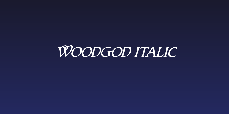 Woodgod Italic Social Header